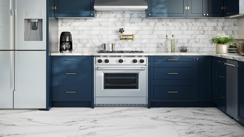 Calacatta Borghini Warm (12”x24” Matte) Roomscene
