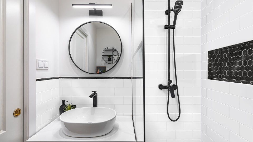 White (3"x6" Glossy) Roomscene