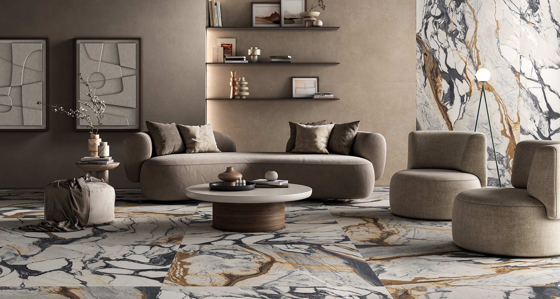 Product - Aesthetica Calacatta Picasso 24x48 Natural Rectified