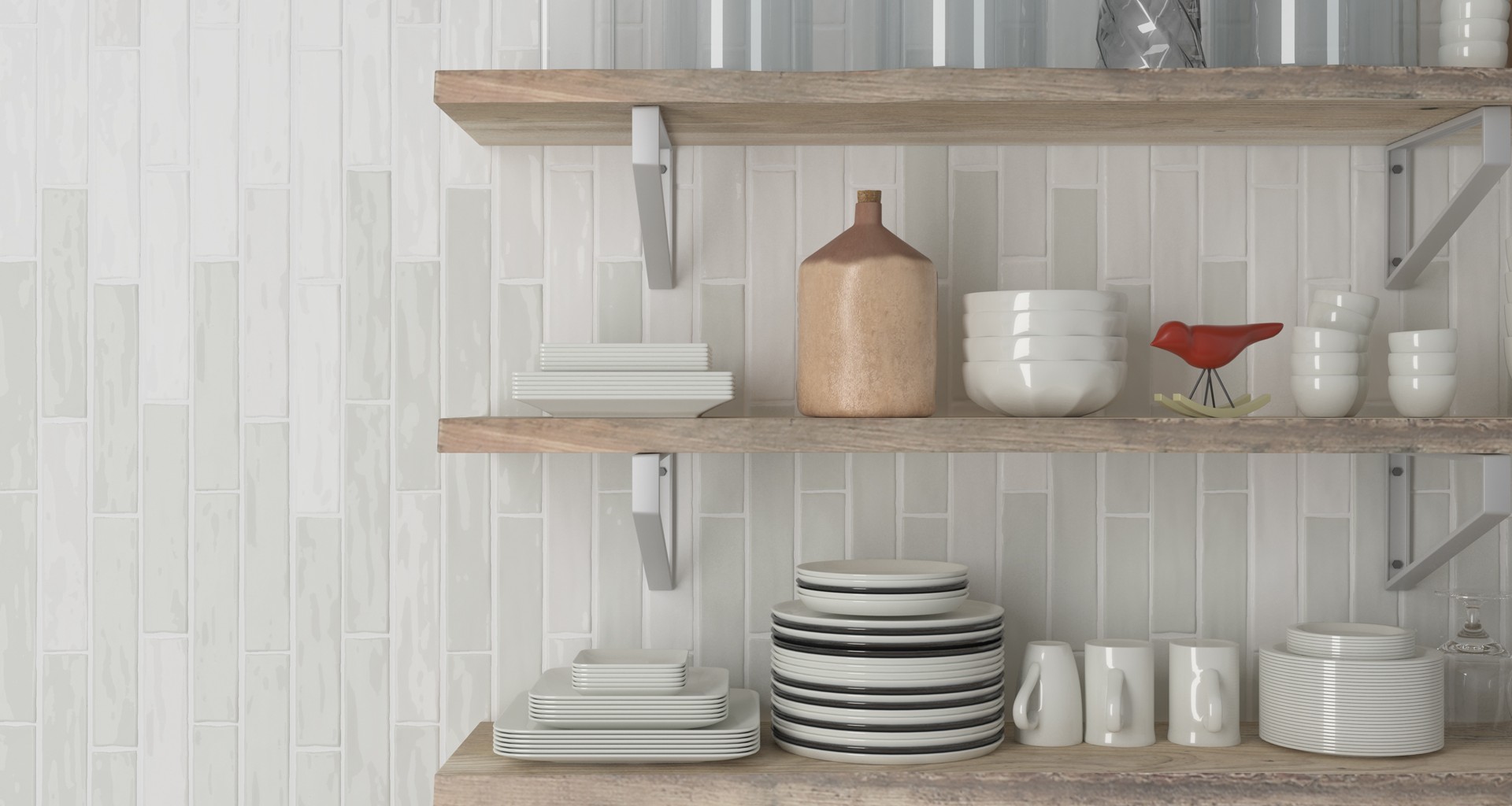 Product - Brick White - Matte Handmade Brick White 2x10 Matte