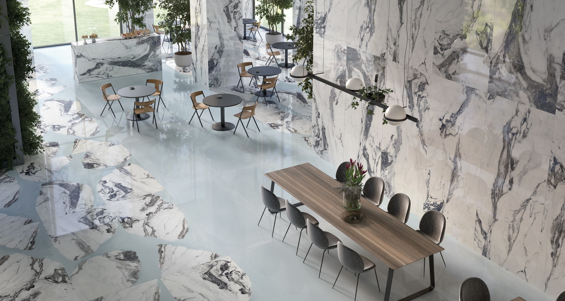 Product - Unique Marble Bianco Siena 48x108 Polished, Unique