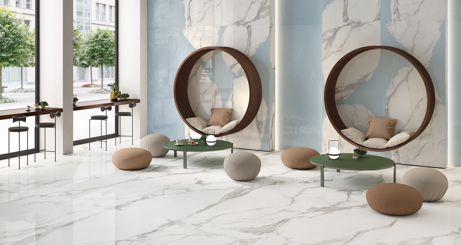 Oval shop marble slab
