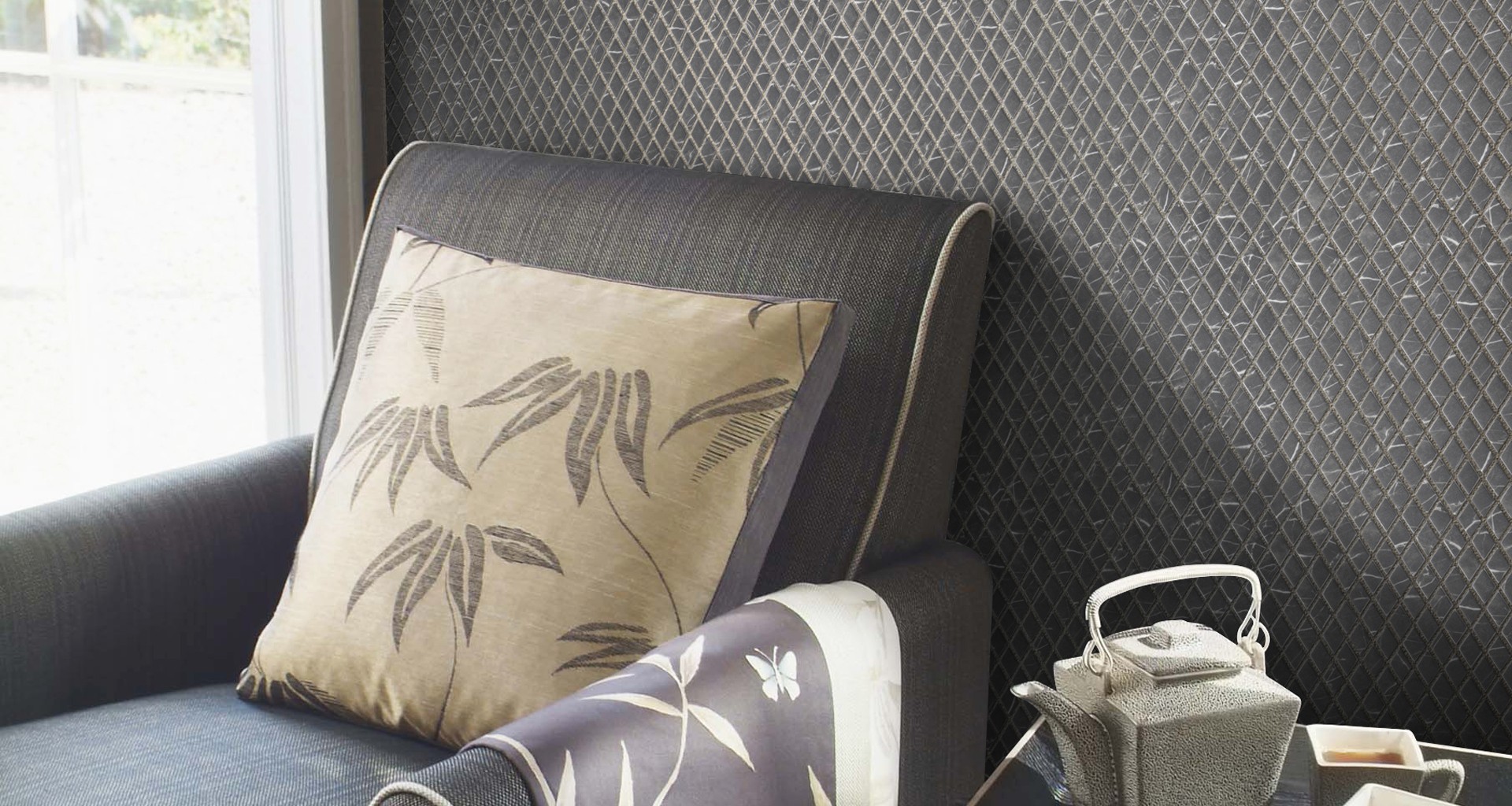 Product - Velvet Glass Breccia Herringbone - 0.2