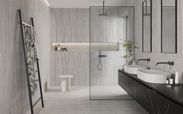 Product - Travertino Veincut 12x24 Grigio Matte, Travertino